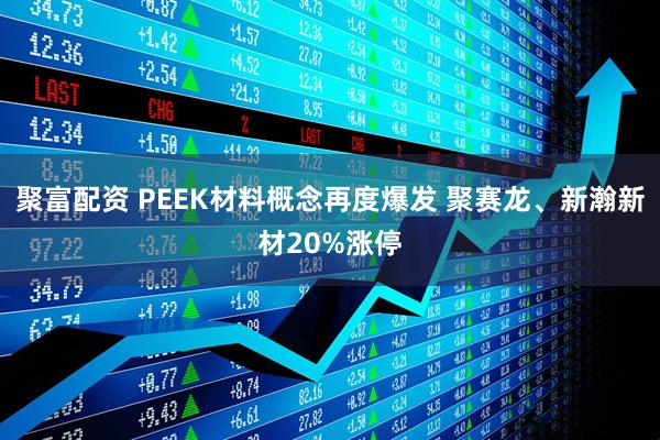 聚富配资 PEEK材料概念再度爆发 聚赛龙、新瀚新材20%涨停